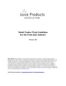 JPA Model Tanker Wash Guidelines February 2021