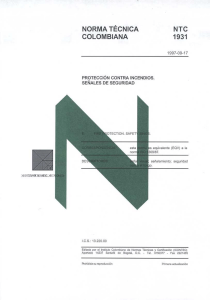 NTC 1931 PROTECCIÓN CONTRAINCENDIOS