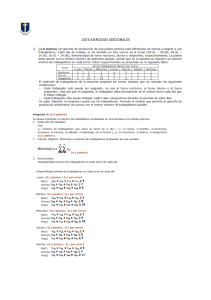 LISTA EJERCICIOS ADICIONALES - Desarrollo
