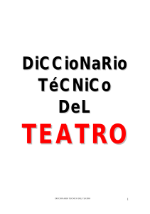 DICCIONARIO TECNICO DEL TEATRO