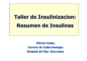 Insulina - Insulinización
