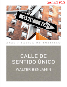 Benjamin Walter - Calle de sentido único