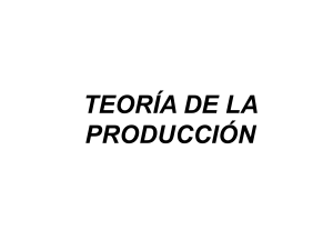 TEORIA DE LA PRODUCCIÓN