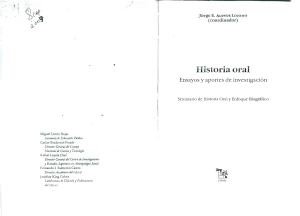 Aceves-Lozano historia oral