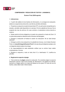 100000N01I COMPRENSIÓN Y REDACCIÓN DE TEXTOS 1-EXAMEN FINAL (Formato oficial UTP) (2)