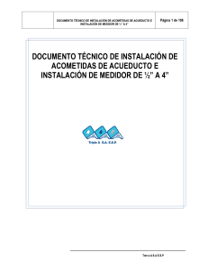 1. Anexo 1. Documento técnico de Instalación de Acometida y medidor