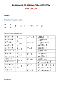 FORMULARIO DE CIENCIAS PARA INGENIERÍA