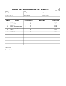 Formulario de Requisiciones