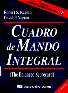 Cuadro de Mando Integral, 2da Edición - Robert S. Kaplan   David P. Norton (1)