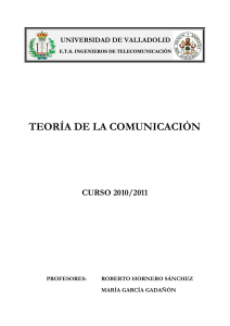 Teoría de la Comunicación - Curso 2010-2011