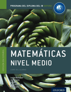 Mathematics SL - Course Companion - SPANISH - Oxford 2015