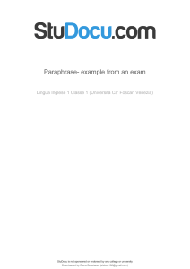 paraphrase-example-from-an-exam ingles
