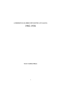 A emerxencia da dirección escénica en Galicia 1882-1936