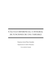 calculo diferencial integral func una var  Francisco Javier Pérez González