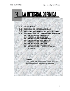 La Integral Definida: Definición, Teoremas y Propiedades