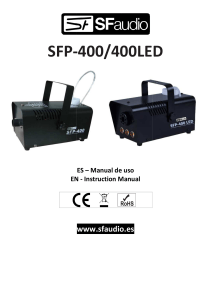 Manual Máquina de humo 400W - SFP400