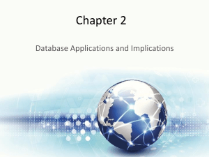 Database Applications and Implications
