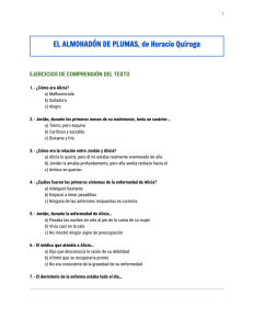  El almohadón de plumas , de Horacio Quiroga (cuestionario)