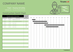 Construction Gantt Chart Template - TemplateLab.com