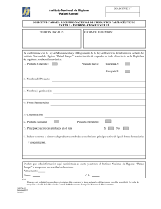 F-RCDM-023 solicitud para el registro nacional de productos famaceuticos