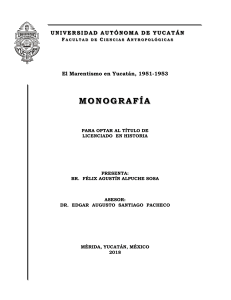 El Marentismo en Yucatán, 1951-1953
