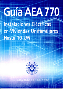 Guía AEA 770 - Líneas Eléctricas en Viviendas Unifamiliares hasta 10kW