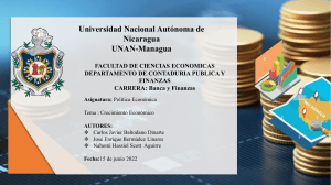 Objetivos de la Política Económica, Baltodano Dinarte, Bermudes Linares, Scott Aguirre