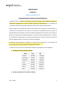 Caso 1 - El Olivo
