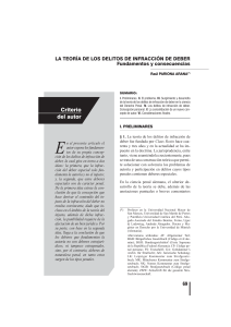 Theory of Duty-Offense Crimes in Penal Law