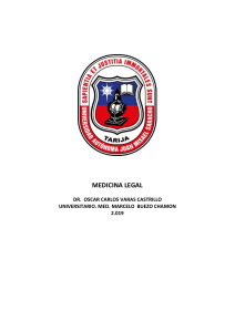 Texto Medicina Legal 5 Temas Unido y Revisados  PARA ESTUDIANTES DEL  LAS CIENCIAS DEL ARTE DE CURAR instituto-1