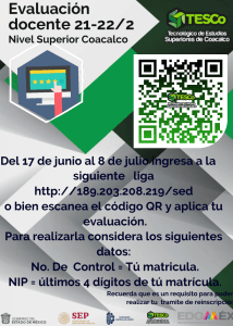 EVALUACION DOCENTE 21-22-2 SUPERIOR COACALCO