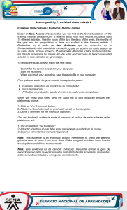 Evidence Daily routines