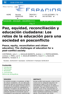 Educaci&oacute;n para la Paz en Colombia: Retos y Estrategias