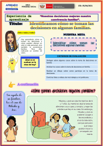 ACTIVIDAD 1 P.S  Identificamos c&oacute;mo se toman las decisiones