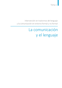 la comunicacion y el lenguaje