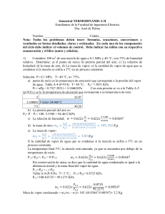 Examen de Termodin&aacute;mica II - Problemas y Soluciones