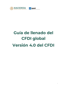 Guía de llenado CFDI global 4.0