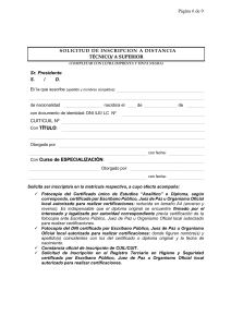 2020 - TERCIARIOS INTERIOR (Rama Hig y Seg) con titulo 