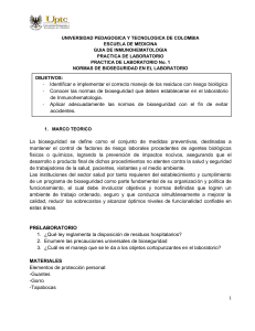 Gu&iacute;a de Bioseguridad en el Laboratorio - Inmunohematolog&iacute;a