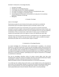 Actividad 2: Introducci&oacute;n a la tecnolog&iacute;a educativa