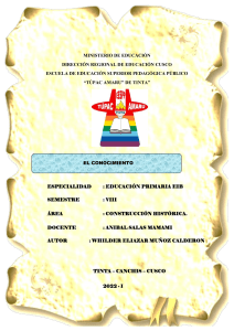 El Conocimiento: Definici&oacute;n y Tipos de Conocimiento