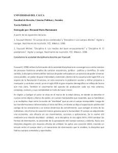 An&aacute;lisis de la sociedad disciplinaria de Foucault: Teor&iacute;a Pol&iacute;tica II