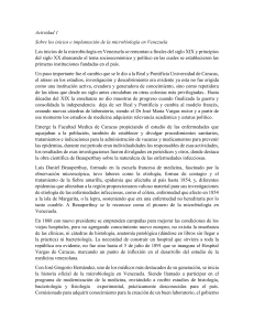 Inicios de la microbiolog&iacute;a en Venezuela: Actividades educativas