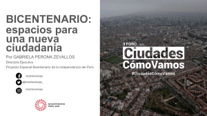 Bicentenario, espacios para una nueva ciudadan&iacute;a
