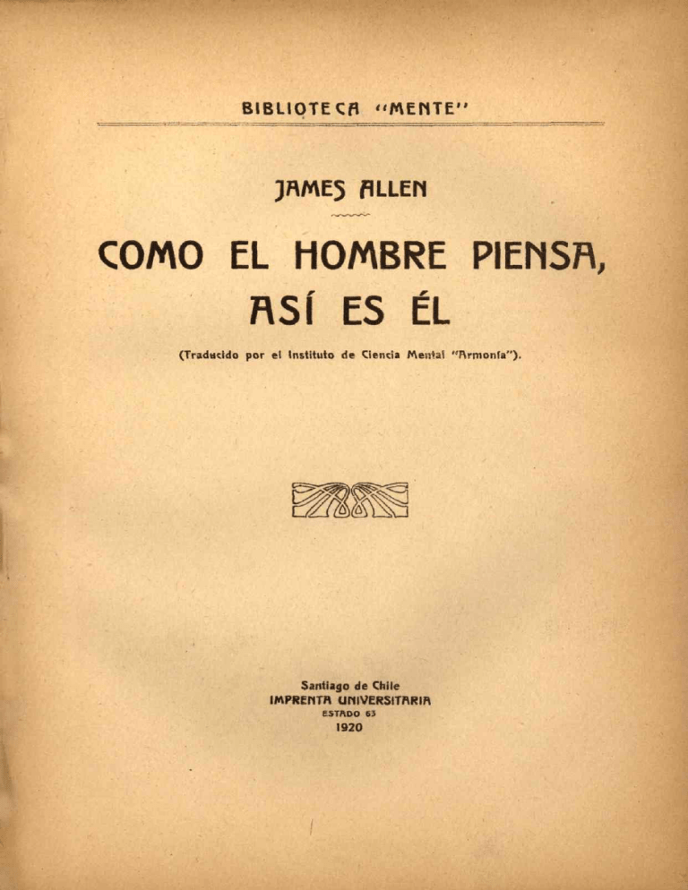 13 Como el hombre piensa