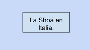 La Shoá en Italia.