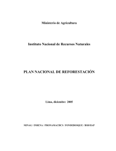 plan nacional de reforestacion