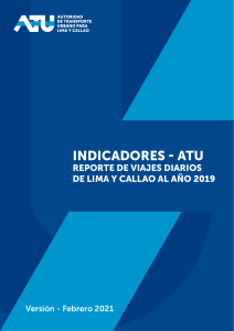 REPORTE DE VIAJES DIARIOS DE LIMA Y CALLAO -ATU 2019
