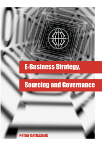 E-BUSINESS E business  Strategy Sourcing and Governance
