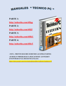 MANUALES TECNICO PC